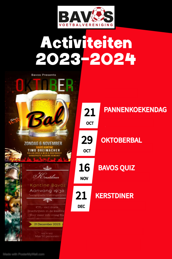 Komende activiteiten bij Bavos