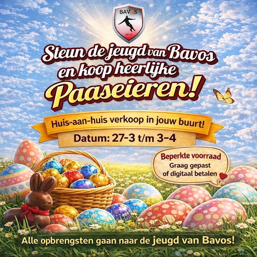 Steun de jeugd van Bavos: Paaseierenactie!