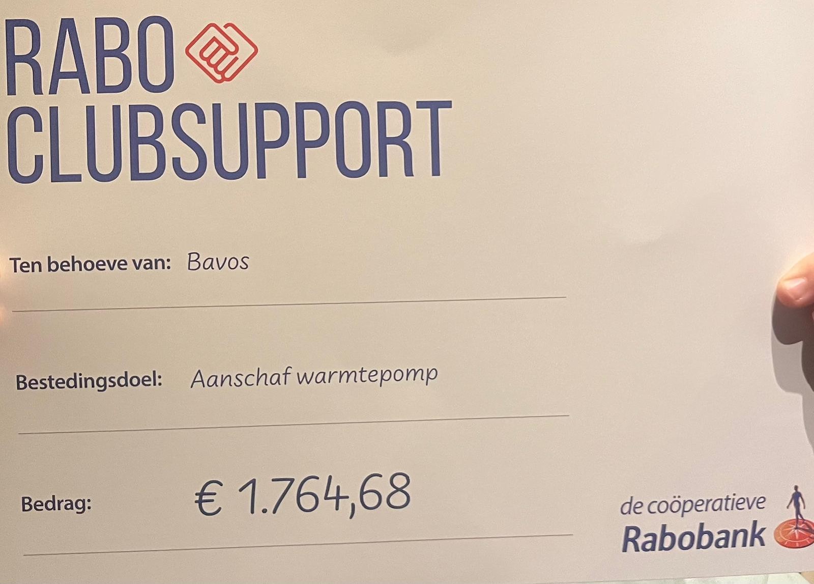 Bedankt voor jullie steun!